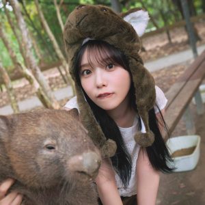 乃木坂46与田祐希、念願のウォンバットと対面「あんなに近い距離で一緒に写真を撮れるなんて！ 幸せでした！」