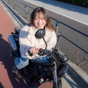 坂元誉梨の『初心者バイク女子の奮闘日記』＃４「いまの愛車装備」