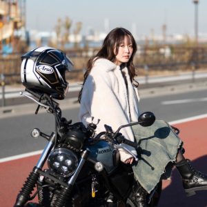 グラビアアイドル坂元誉梨の『初心者バイク女子の奮闘日記』＃７「バイクって寒いですよね」