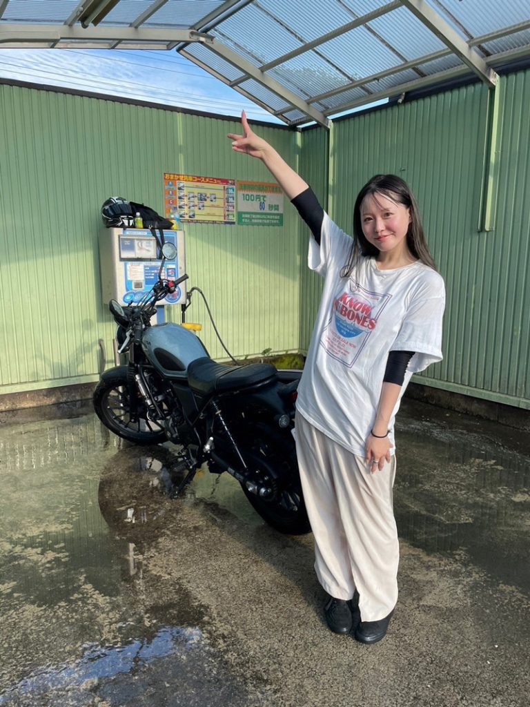 坂元誉梨の『初心者バイク女子の奮闘日記』＃６「グラビアアイドルはじめての洗車」