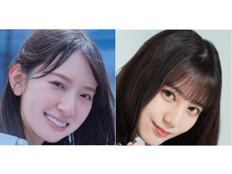 日向坂46の金村美玖(左)と小坂菜緒(右)