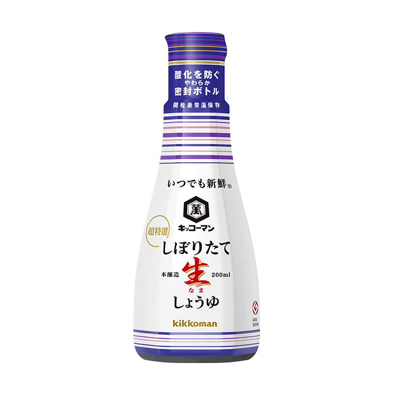 「キッコーマン いつでも新鮮 しぼりたて生しょうゆ」200ml