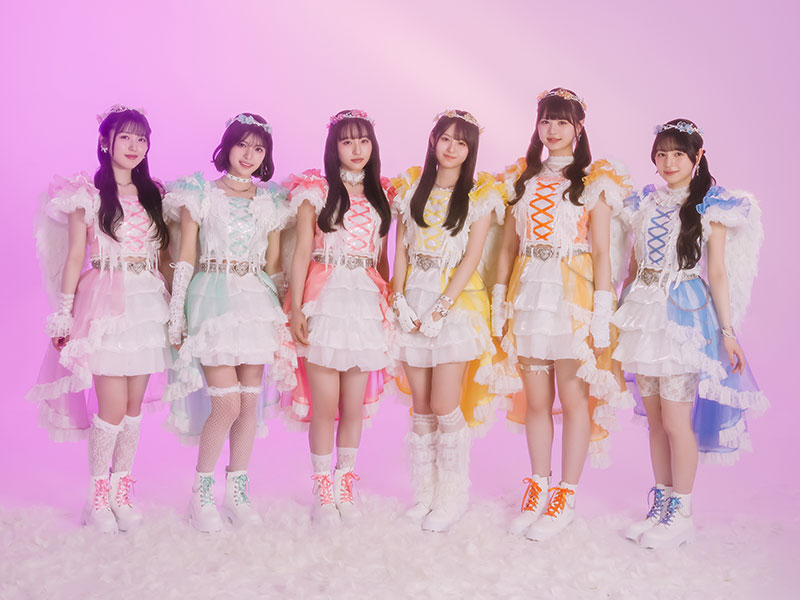 11月1日(土)にデビューする6人組アイドルグループ「Straight Angeli(ストレートアンジェリー)」左から松元寧音、吉田有梨沙、大山蒼生、高嶋杏、相羽星良、織田ひまり