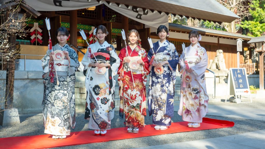 左から乃木坂46瀬戸口心月、奥田いろは、菅原咲月、五百城茉央、愛宕心響